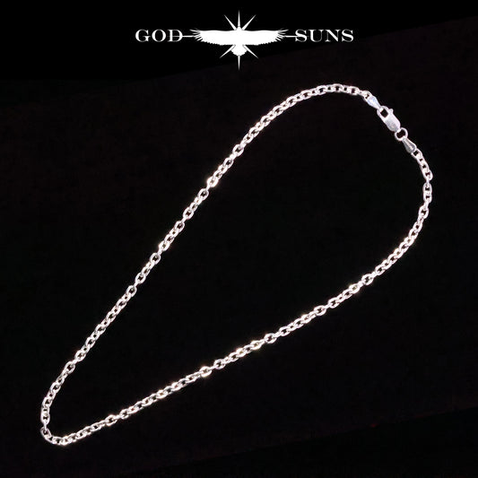 単品チェーン（ロブスター付き）アズキチェーン 線経0.8 (丸or角)