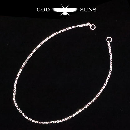 カスタム用チェーン 線径0.8 （丸カン２個付き）(丸or角)