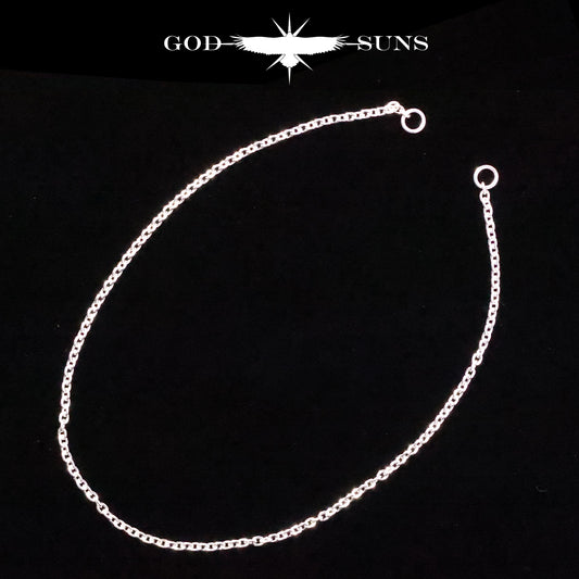 カスタム用チェーン 線径0.8 （丸カン２個付き）(丸or角)