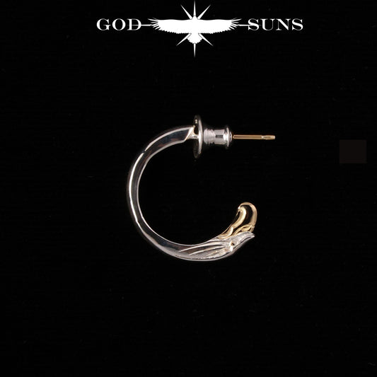 Large Eagle Face Earrings (Male Eagle)