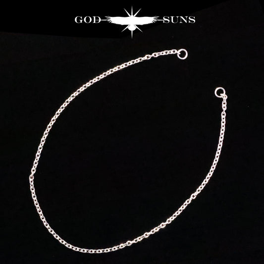 カスタム用チェーン 線径1.0 （丸カン２個付き）(丸or角)