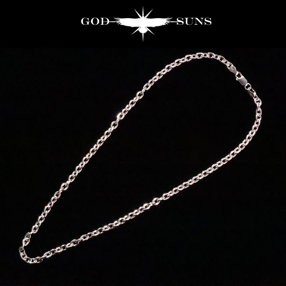 単品チェーン（ロブスター付き）アズキチェーン 線経1.25 (丸or角)