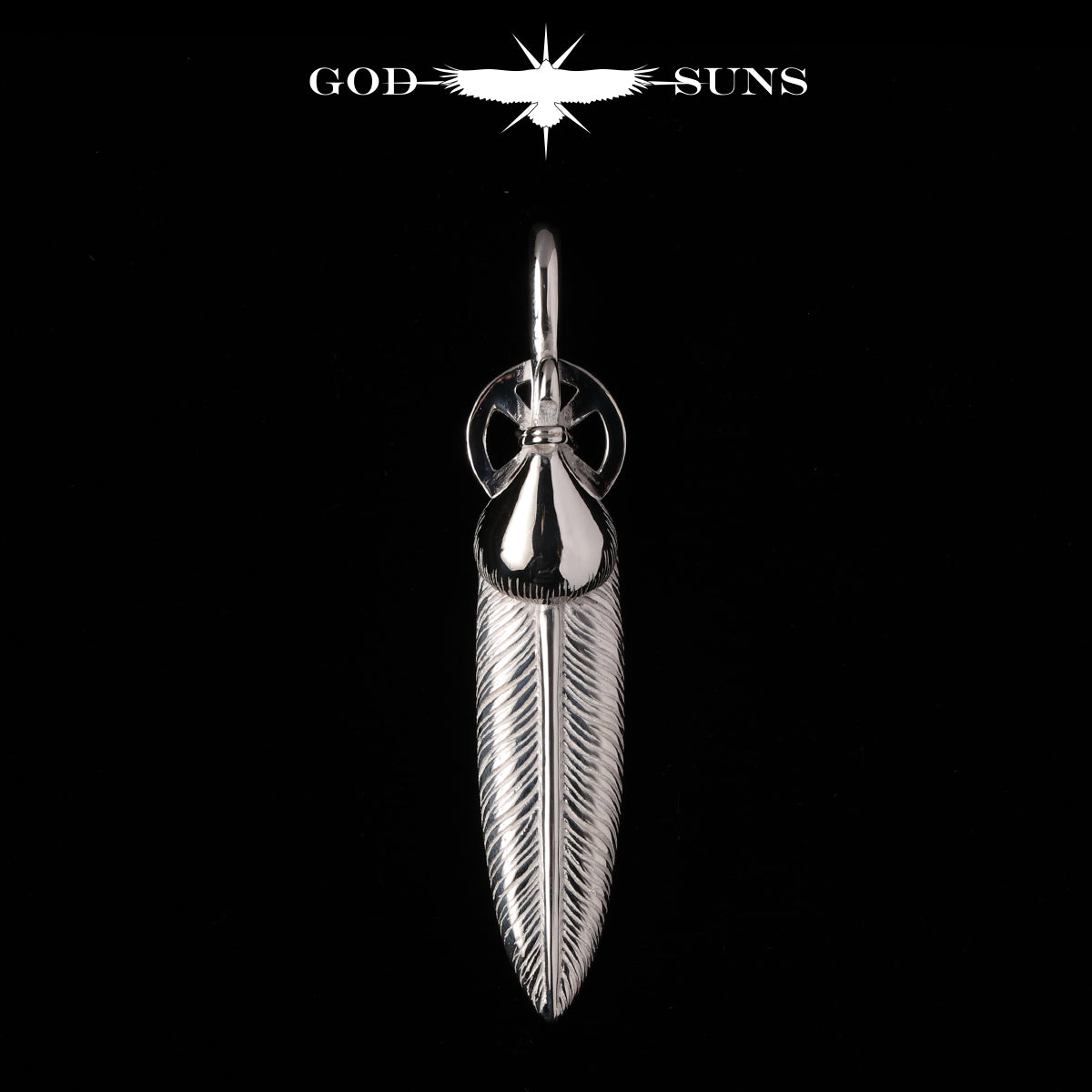 GODSUNS 特大矢尻フェザー 特大銀爪先金フェザー（左向き）74mmタイプ – GOD SUNS