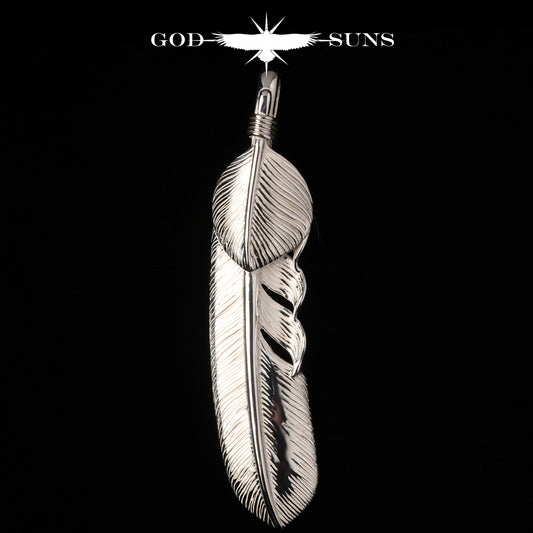 超大银心羽毛（朝右）74mm型