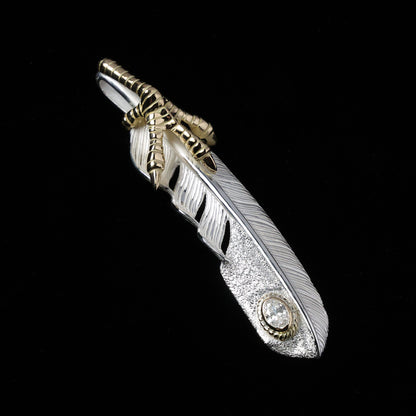 特大金爪フェザー金縄"ラボグラウンダイヤモンド"(左向き)ダイヤモンド-ダスト加工