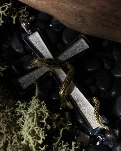 スネーククロス（長方形タイプ）SV× K18