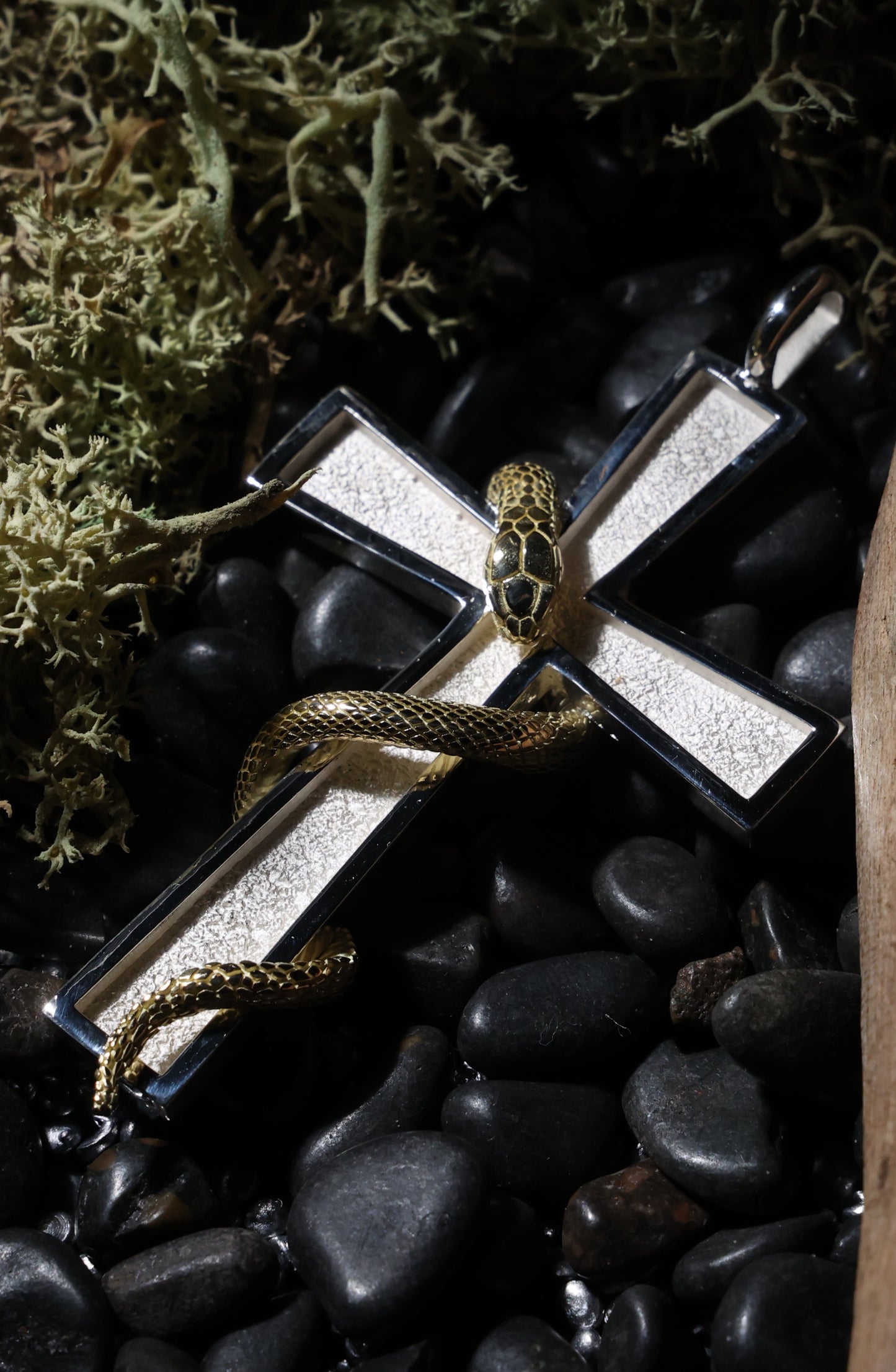 スネーククロス（長方形タイプ）SV× K18