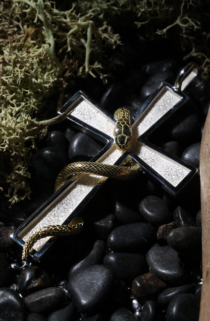 スネーククロス（長方形タイプ）SV× K18