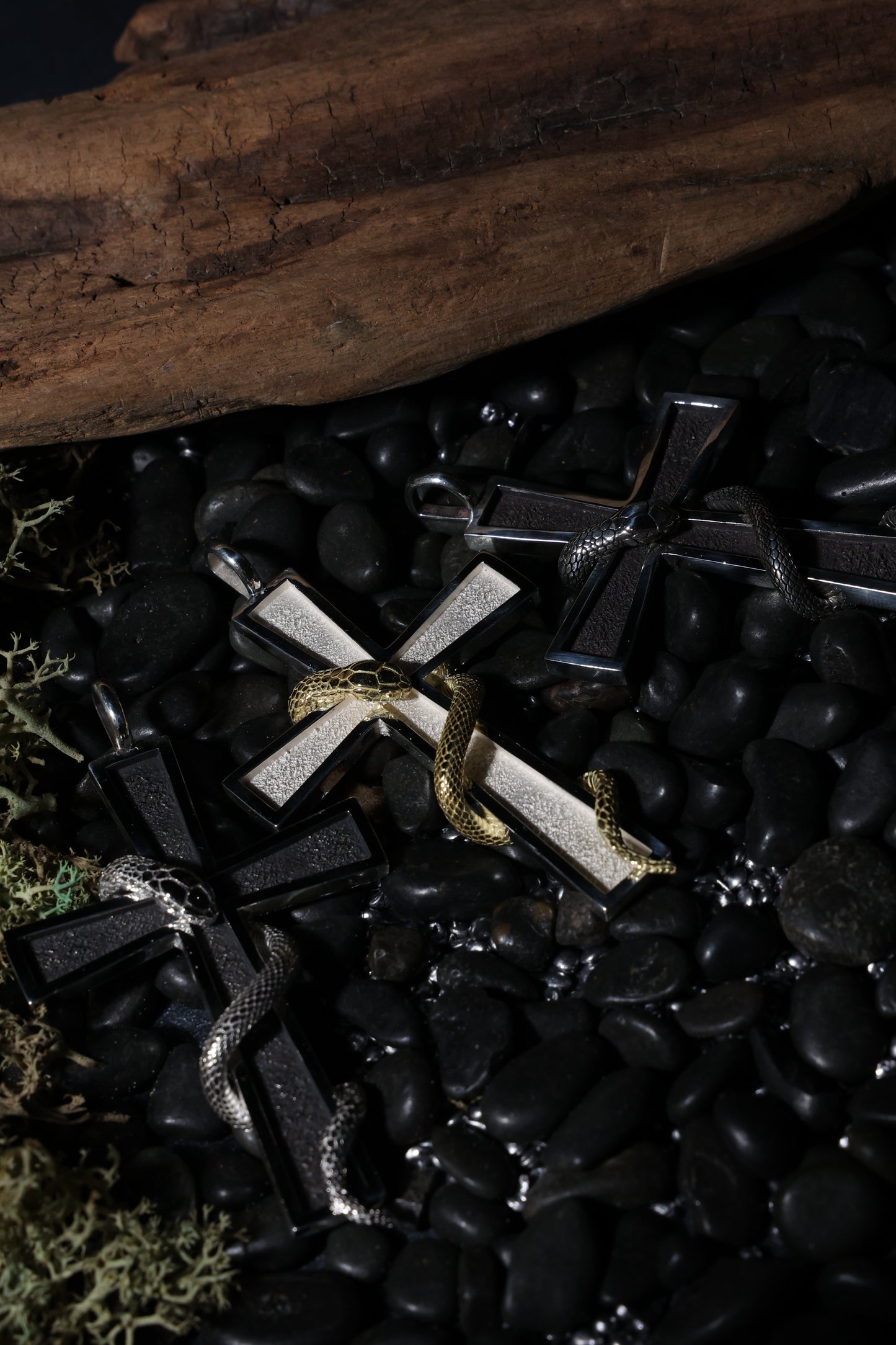 スネーククロス（長方形タイプ）SV× K18