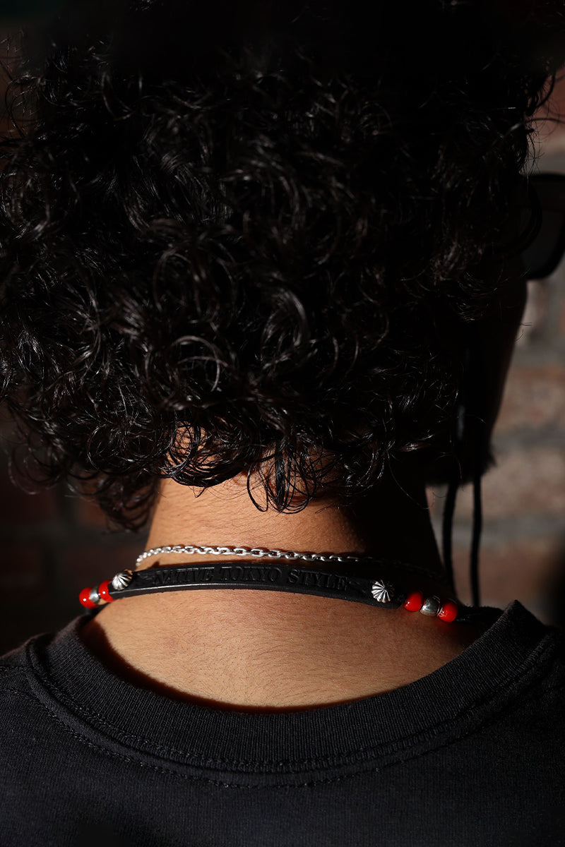 Silver solid stone beads (left) (sold individually)