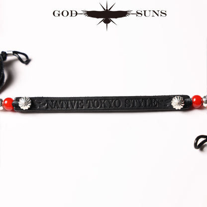 Silver solid stone beads (left) (sold individually)