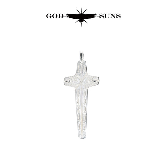 ALIGHT EAGLE CROSS PENDANT(Large)