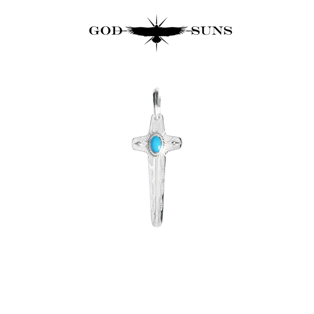 ALIGHT EAGLE CROSS TQ PENDANT(Medium)