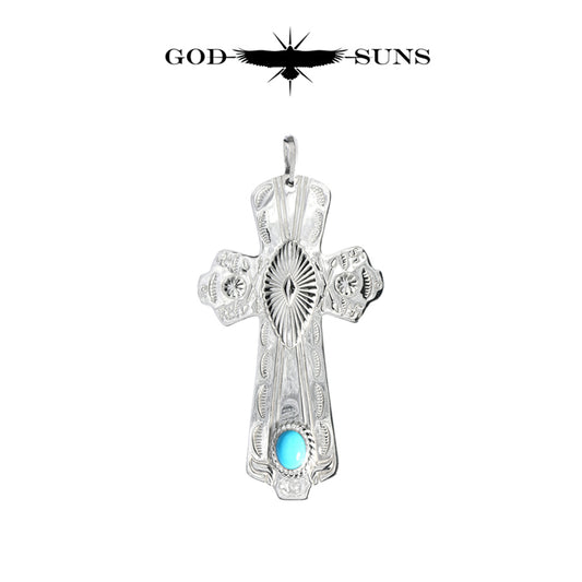 CONCHO CROSS TQ PENDANT(Large)