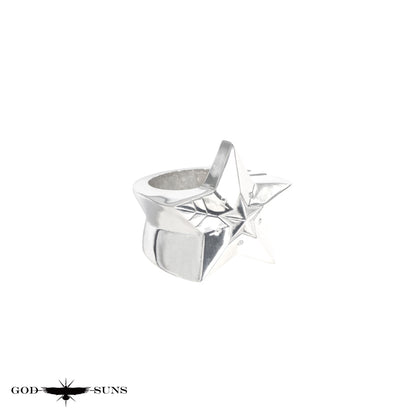 DOUBLE LINE STAR RING（Large）