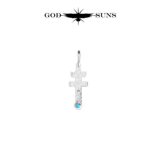 DRAGONFLY CROSS TQ PENDANT(small)