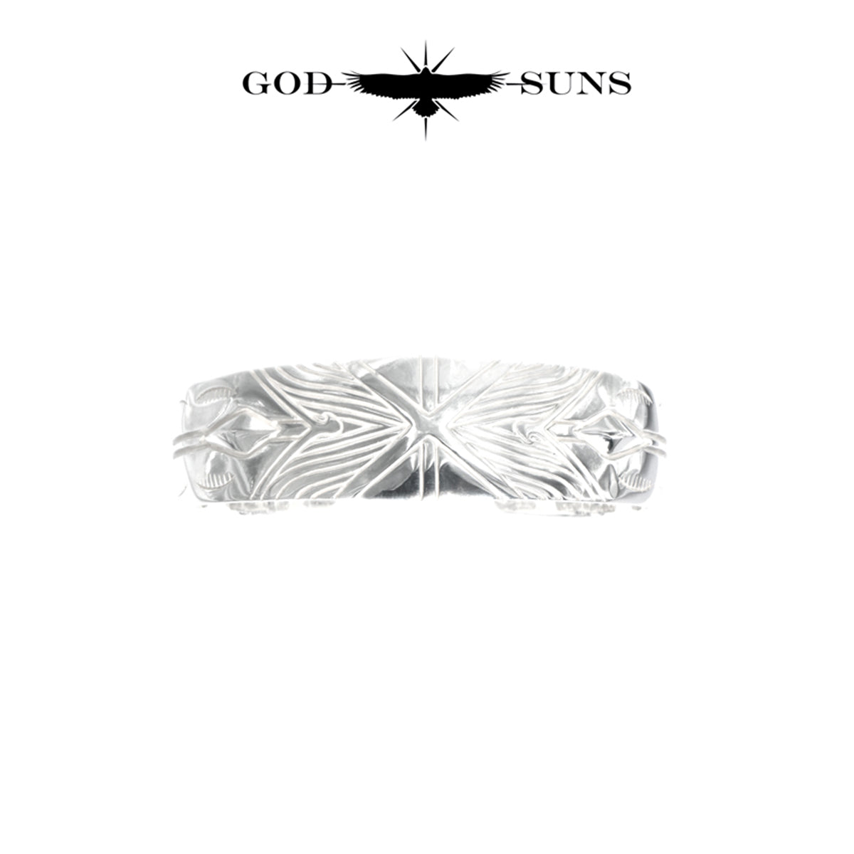 FLAP EAGLE CROSS BANGLE