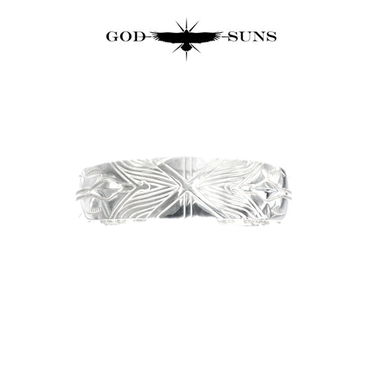 FLAP EAGLE CROSS BANGLE