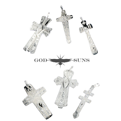 FLAP EAGLE CROSS PENDANT(Large)