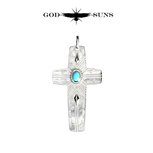 FLAP EAGLE CROSS TQ PENDANT(Large)