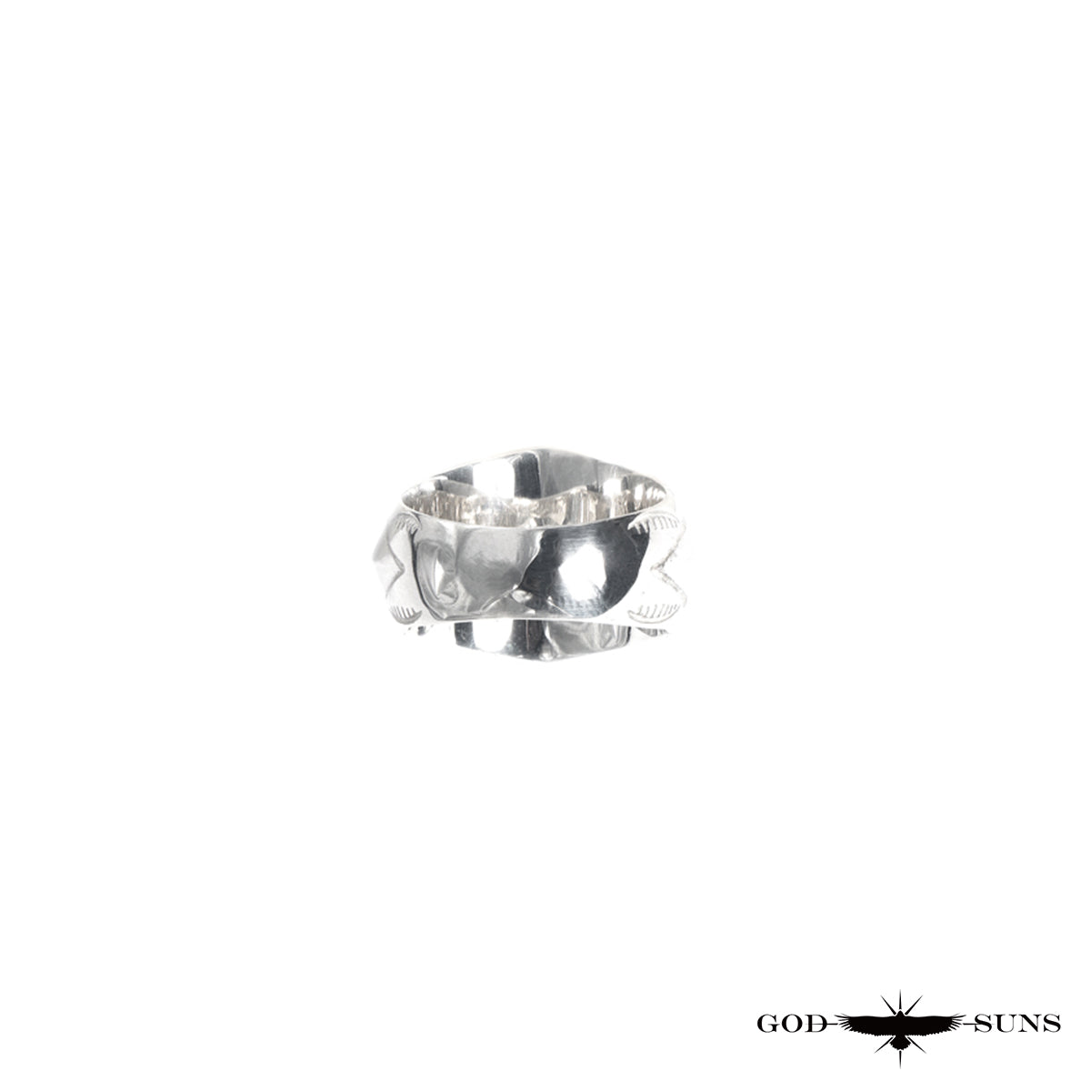 FLAP EAGLE CROSS RING(Medium)