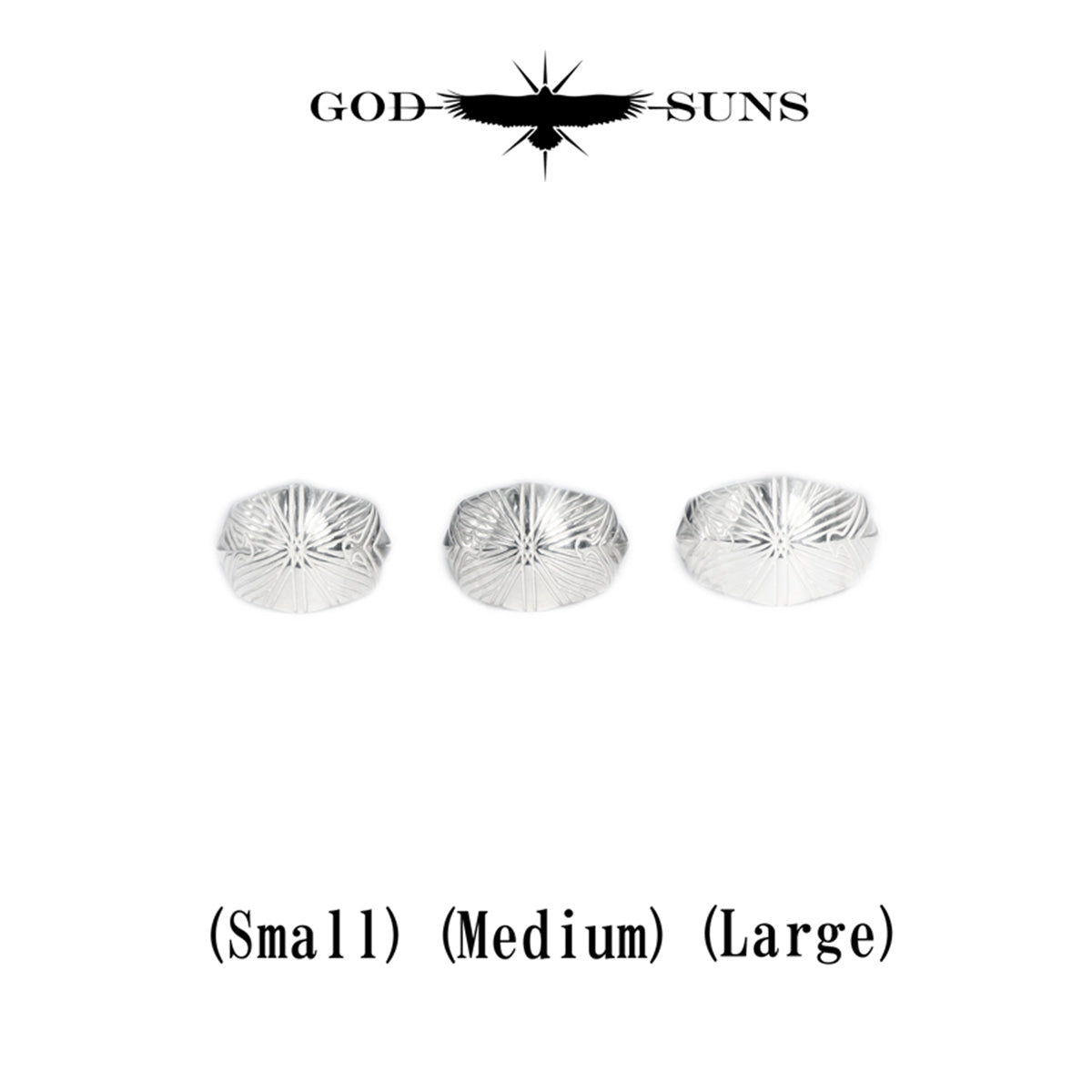 FLAP EAGLE CROSS RING(Medium)