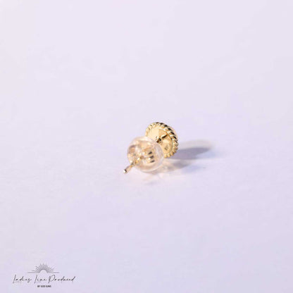 Silver rope TQ earrings (small)