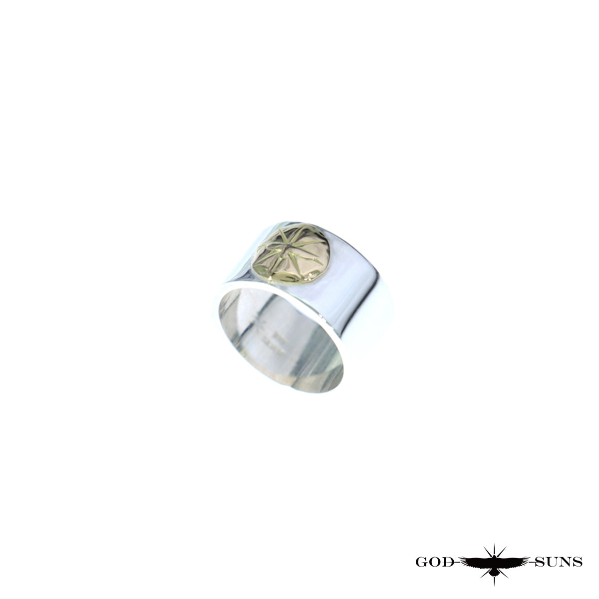 Flat ring with K18 metal, 12mm plate