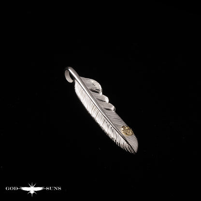 プレーンフェザーK18メタル付きL（右向き）