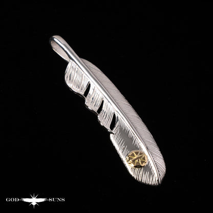 K18 金属特大素色羽毛（左面）74mm 型