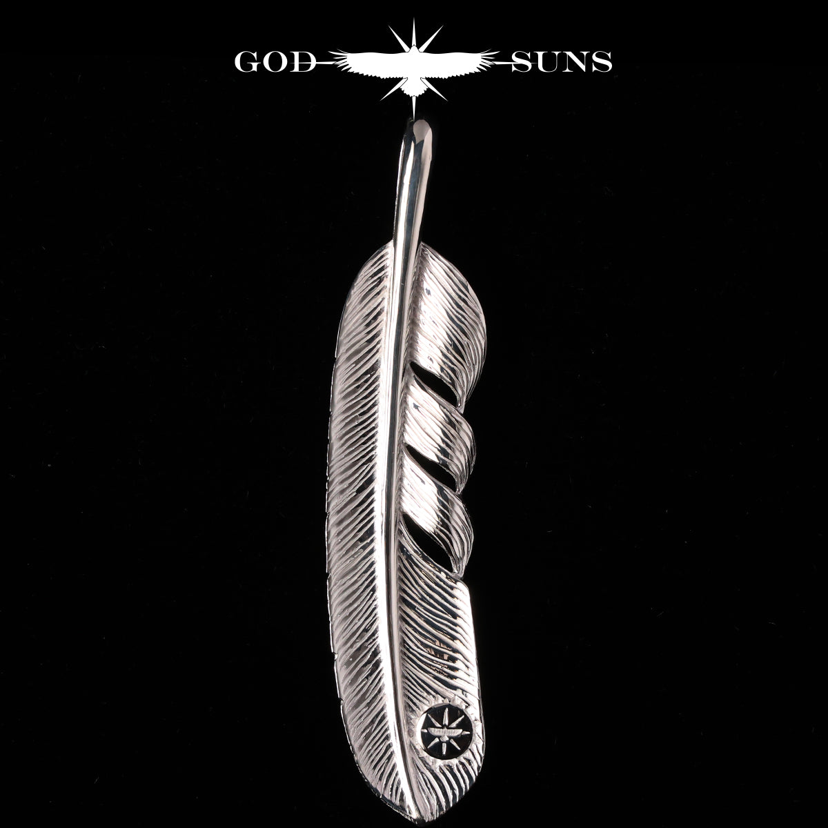 K18 金属特大素色羽毛（左面）74mm 型