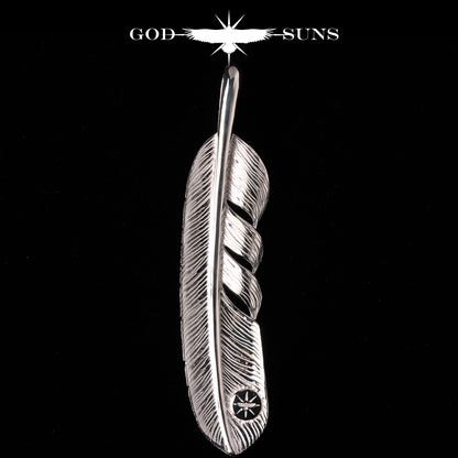 K18 金属特大素色羽毛（左面）74mm 型