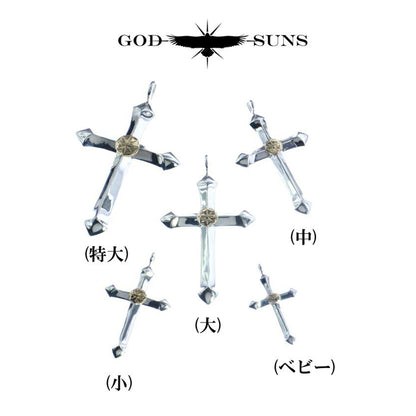 クロスK18メタル付き（大）