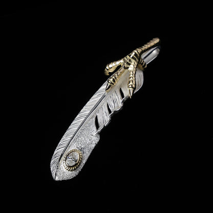 金爪フェザーLL金縄"ラボグラウンダイヤモンド"(右向き)ダイヤモンド-ダスト加工