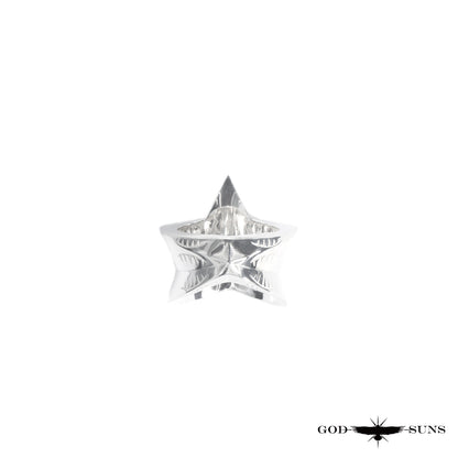 Eagle x Sunburst Ring (SV Plain) Large (Male Eagle)
