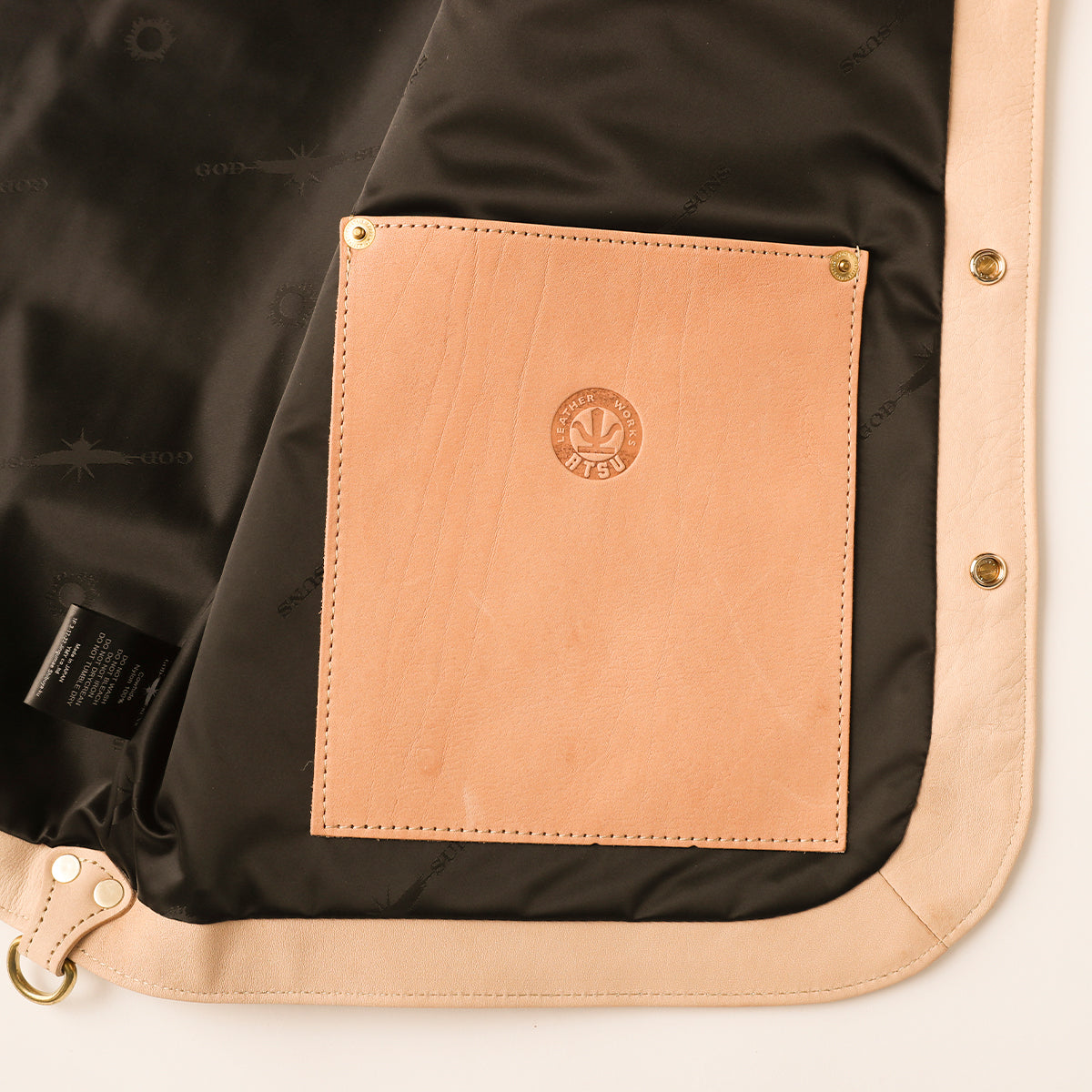 "NATIVE TOKYO STYLE" LEATHER VEST NORMAL MODEL GOD SUNS×ATSU LEATHER WORKS(BEIGE)