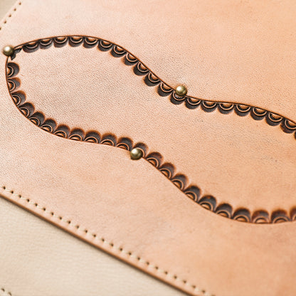 "NATIVE TOKYO STYLE" LEATHER VEST NORMAL MODEL GOD SUNS×ATSU LEATHER WORKS(BEIGE)