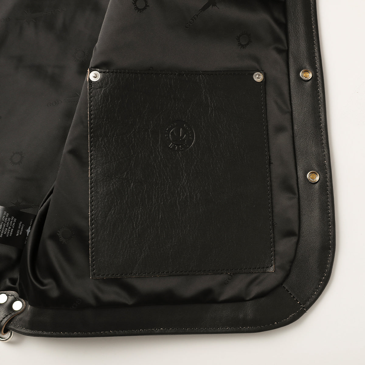 "NATIVE TOKYO STYLE" LEATHER VEST NORMAL MODEL GOD SUNS×ATSU LEATHER WORKS(BLACK)