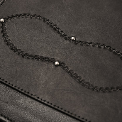 "NATIVE TOKYO STYLE" LEATHER VEST NORMAL MODEL GOD SUNS×ATSU LEATHER WORKS(BLACK)