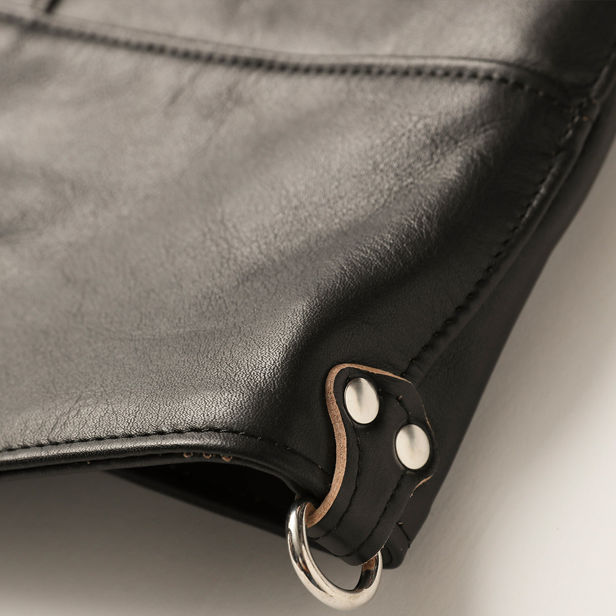 "NATIVE TOKYO STYLE" LEATHER VEST NORMAL MODEL GOD SUNS×ATSU LEATHER WORKS(BLACK)