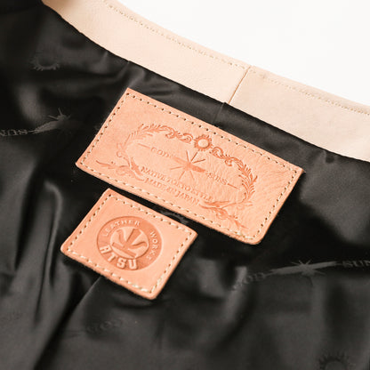 "NATIVE TOKYO STYLE" LEATHER VEST SP MODEL GOD SUNS×ATSU LEATHER WORKS(BEIGE)