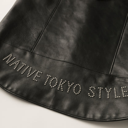 "NATIVE TOKYO STYLE" LEATHER VEST SP MODEL GOD SUNS×ATSU LEATHER WORKS(BLACK)