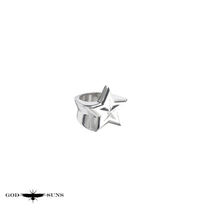 Eagle x Sunburst Ring (SV Plain) Large (Male Eagle)