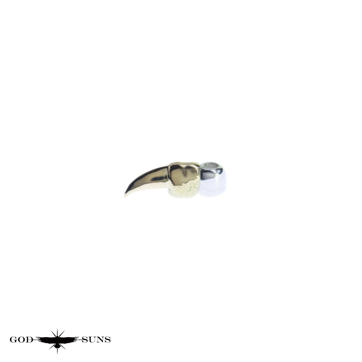 SV無垢K18イーグルクロウビーズ（L）(1個売り)