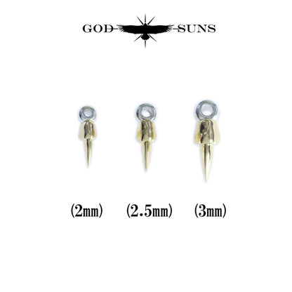 SV無垢K18イーグルクロウビーズ（L）(1個売り)