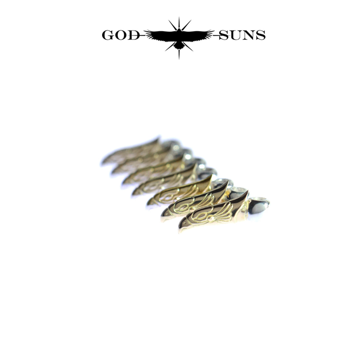 SV無垢K18イーグルヘッドビーズ（M）(1個売り)