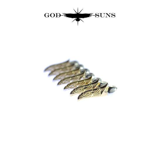 SV無垢K18イーグルヘッドビーズ（M）(1個売り)