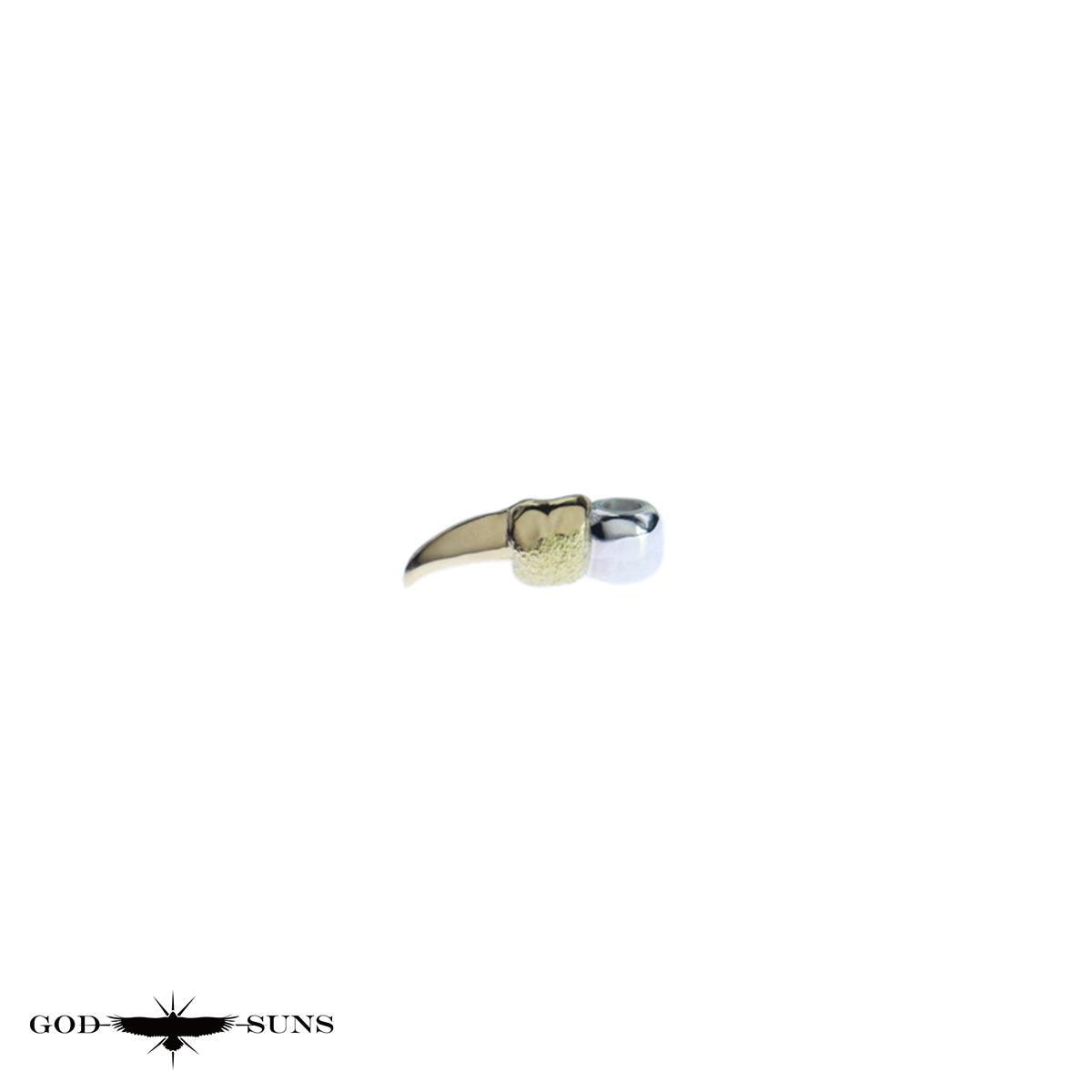 SV無垢K18イーグルクロウビーズ（M）(1個売り)