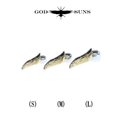 SV無垢K18イーグルヘッドビーズ（M）(1個売り)