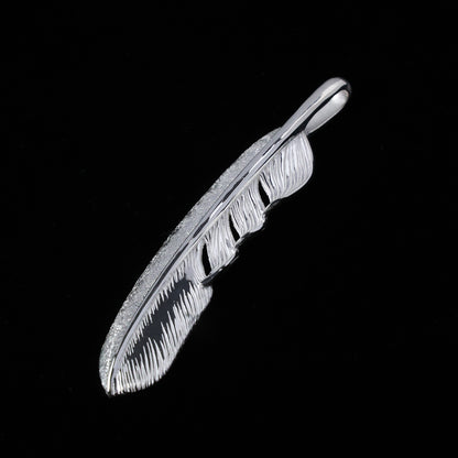 SVプレーンフェザー特大(右向き)ダイヤモンド-ダスト加工